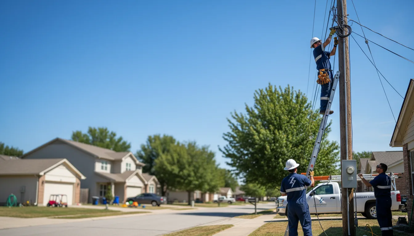 Residential electrician providing installation services in Fort Meade, SD